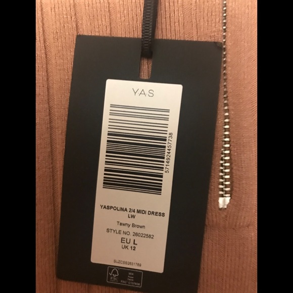 NWT Y.A.S. YASPOLINA Midi Dress LW - Picture 10 of 11